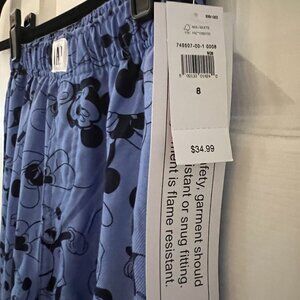 Gap Kids Disney Mickey Mouse Boys Sleep Pant Size 8 NEW